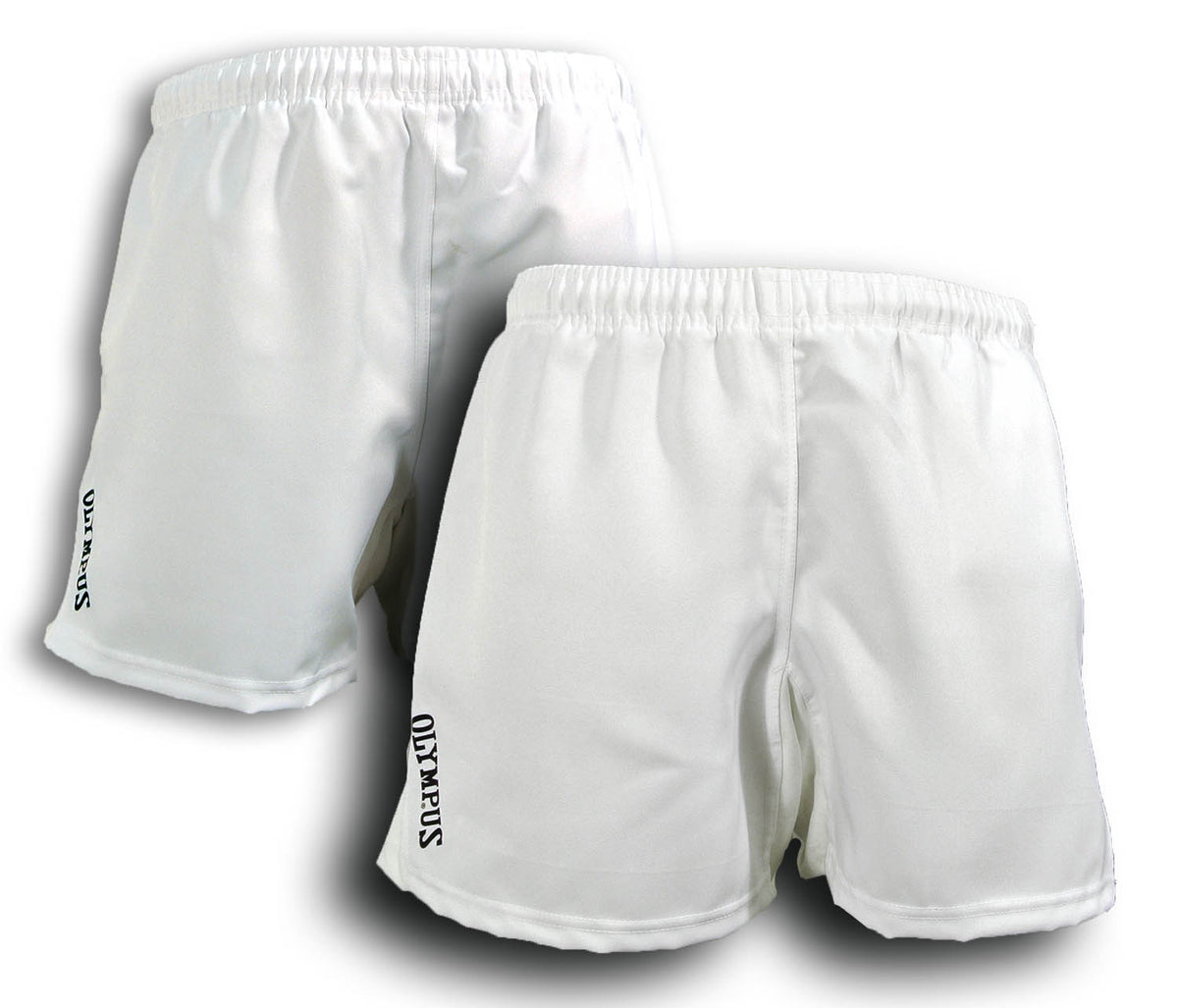 White 2024 rugby shorts